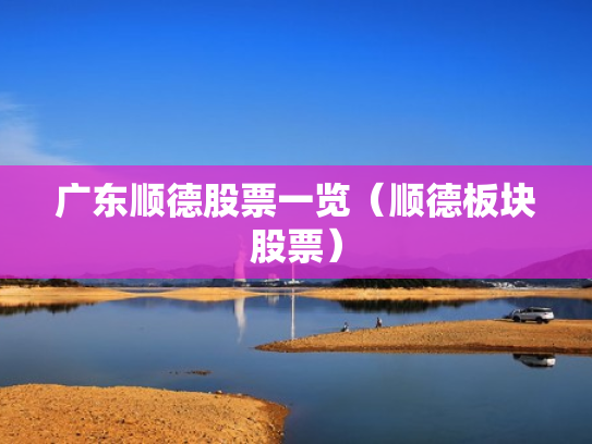 广东顺德股票一览（顺德板块股票）