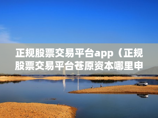 正规股票交易平台app（正规股票交易平台苍原资本哪里申请）