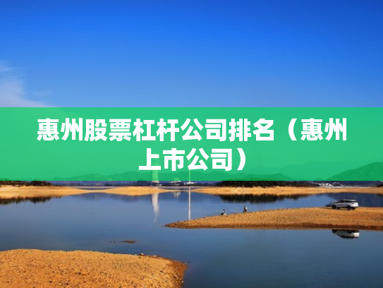 惠州股票杠杆公司排名（惠州上市公司）