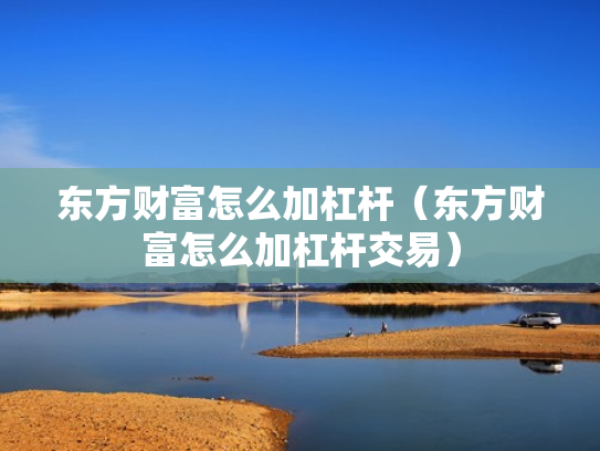 东方财富怎么加杠杆（东方财富怎么加杠杆交易）