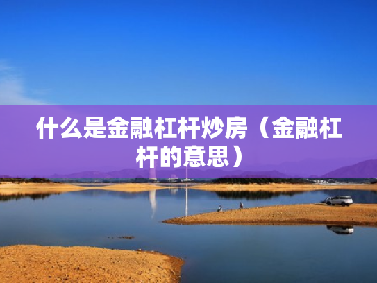 什么是金融杠杆炒房（金融杠杆的意思）